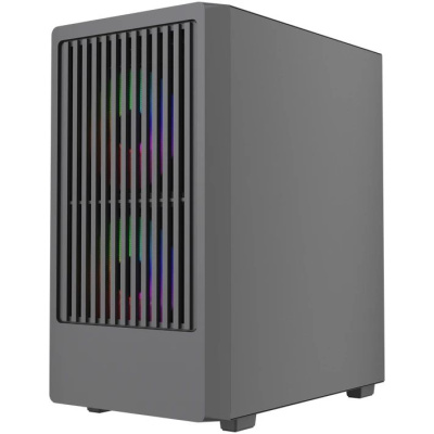 ������ Powercase Mistral SM07 ARGB, Tempered Glass, 3x120mm ARGB PWM fans, ������, mATX  (CMMSM07B-A3)