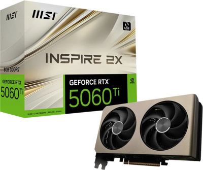 ���������� MSI NVIDIA GeForce RTX 5060 Ti 8Gb (RTX 5060 TI 8G INSPIRE 2X)