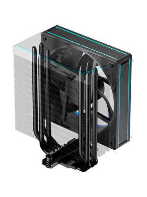 ����� ID-COOLING FROZN A410 TD ARGB LGA1954/1851/1700/1200/115X/AM5/AM4 (TDP 220W, PWM, 4 ����.������ ������� ��������, FAN 120mm, ������) RET