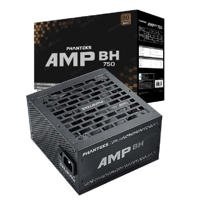 ���� ������� Phanteks AMP BH 750W (80 Plus Bronze, ATX 3.1, APFC, 120mm Fan, Black) / PH-P750B_BK01
