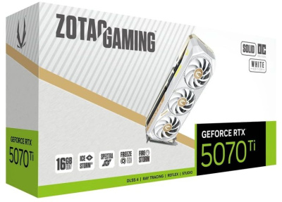 ���������� Zotac NVIDIA GeForce RTX 5070 Ti SOLID CORE White OC 16Gb (ZT-B50710Q2-10P), Ret
