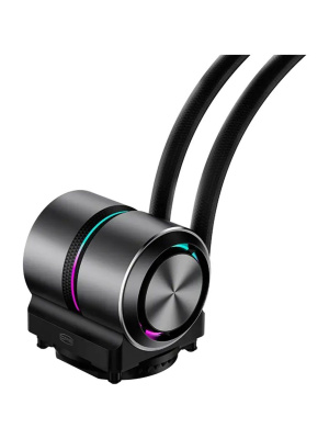 ������� ���������� PCCooler DE360 Pro BK (300W, 360mm, Black, ARGB Pump, Fans: 3x120mm, 86.73CFM, 32dBA, 2200RPM/ Pump height 57mm, 28dBA, 3200RPM, Rad thickness 27mm/ S: 1851, 1700, 1200, 115X, AM5, AM4, AM3)