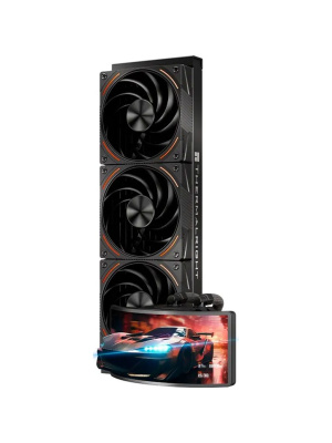 ��� Thermalright Rainbow Vision 360 Turbo (360mm, LED, Black, ARGB/ Fans: 3x120mm, 120.38CFM, 44.7dBA, 3000RPM/ Pump height 86mm, 6400RPM, Rad thickness 27mm/ S: 1700, 1200, 1851, 115X, 2011, 2066, AM5, AM4)