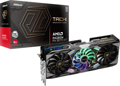 ���������� ASRock AMD Radeon RX 9070 XT Taichi OC 16Gb (RX9070XT TC 16GO) Ret