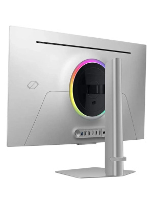 ������� SAMSUNG Odyssey OLED G8 G80SD S32DG800SI 32" UHD Smart OLED, 3840x2160, 240Hz, 0,03ms, 250�d/m, 1500000:1, HDR10 | 2xHDMI(2.1), DP(1.4), 2xUSB3.0 | HAS, Pivot, Swivel, InPSU, Speakers, Vesa 100, Silver