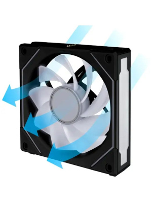 �������� ������������ (3��.) Lian Li UNI FAN SL-INF WIRELESS 120 Reverse Blade / 12RSLIN1W3B BLACK / 120x122,1x25�� (PWM, ARGB, 2200 ��/��� (Max.), 32,2dBa) / G99.12RSLIN1W3B.R0