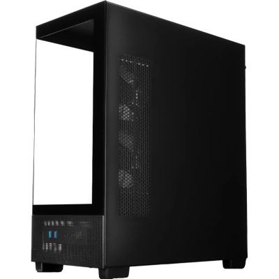 ������ XASTRA Q500 3ARGB-C10 Black ATX/Aquarium/Screewless/ 3x120mm ARGB PWM FM fans/Argb+PWM HUB 10port/ Q500-3FM12A-C10