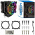 Кулер Alseye H120D 2x120 мм, 800-2000 об/мин, разноцветная подсветка Кулер Alseye H120D 2x120 мм, 800-2000 об/мин, разноцветная подсветка