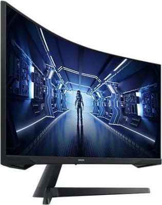 ������� Samsung 34" Odyssey G5 C34G55TWWI 3440x1440 VA LED 165�� 4ms FreeSync Premium HDMI DisplayPort