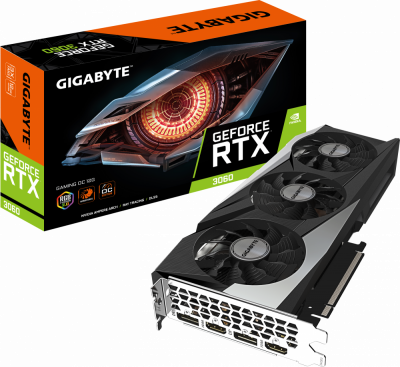  nVidia GeForce RTX3060 Gigabyte 12Gb (GV-N3060GAMING OC-12GD V2.0 LHR)