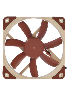 ����� ��� ������� Noctua NF-S12A ULN (120x120x25mm, 3-pin, 43.73CFM, 8.6dBA, 800RPM, Beige/Brown)