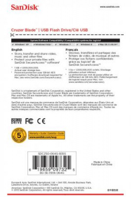 ������ USB 64Gb SanDisk Cruzer Blade SDCZ50-064G-B35 ������