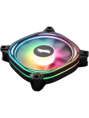 ���������� 1STPLAYER FB7R Black / 120mm ARGB 3pin 5V PWM 4pin 12V 600-1800rpm 37.65cfm 38.67dBA / FB7R-BK / BULK