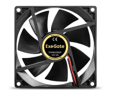 Exegate EX295241RUS ���������� 12� DC ExeGate EX09225B2P (92x92x25 ��, 2-Ball (������� ���������������), 2pin, 2150RPM, 27dBA)