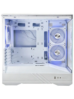 ������ Powercase GT3 ARGB, TG, Type-C, 3x 120�� ARGB PWM Fans, �����, mATX  (CMGT3W-A3)