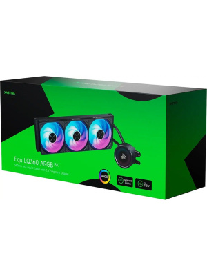 ������� �������� ���������� XASTRA LQ360 ARGB BK Intel LGA LGA1851/1700/1200/115X/AM5/AM4 ( 3x120 ARGB fan,Matrix Screen 2.6 ",  black) RET