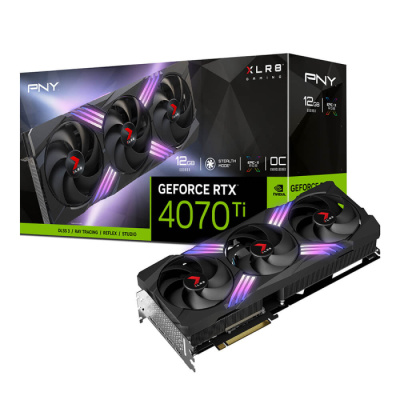 ���������� PNY RTX4070Ti 12GB XLR8 Gaming VERTO EPIC-X RGB Overclocked, RTL (VCG4070T12TFXXPB1-O)