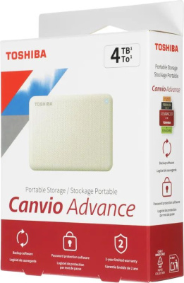 ������� ������ ���� 4TB Toshiba Canvio Advance Beige (HDTCA40EW3CA)