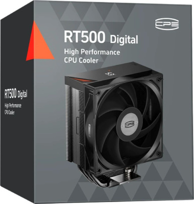 ����� ��� ���������� PcCooler RT500 Digital Soc-AM5/AM4/1200/1700/1851 ������ 4-pin 32dB Al+Cu LCD 240W Ret (RT500-BKNWYL-GL)