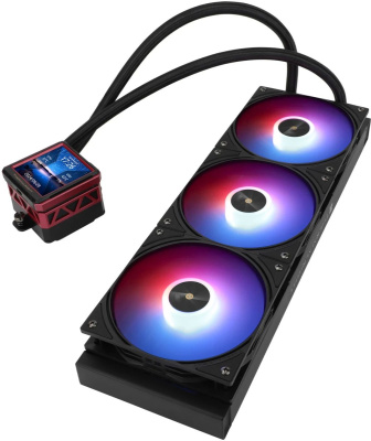 ������� �������� ���������� Thermalright Frozen Warframe ULTRA 360 ARGB Soc-AM5/AM4/1151/1200/2066/2011/1700 ������ 4-pin 29.6dB Al LCD Ret (F-WFRAME-ULT-360-BL-ARGB)