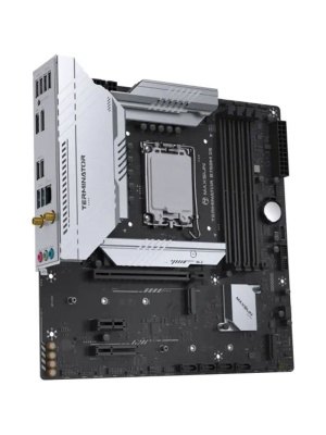 ����������� ����� MAXSUN MS-Terminator B760M D5 WiFi V2, LGA1700, B760, 4*DDR5, 4*SATA3, 3*M.2, 2*USB 3.2, 6*USB 2.0, 1*PCIEx16, 1*PCIEx1, HDMI+DP, mATX