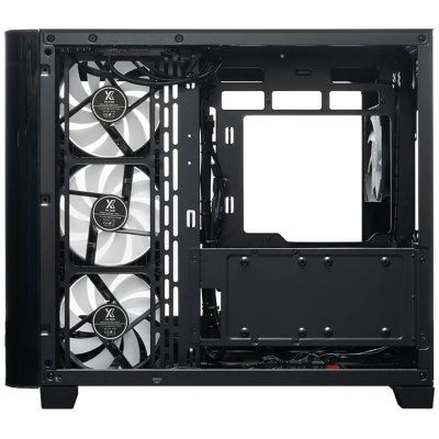 ������ XASTRA QR500 7ARGB-FC-C6-UC Black ATX/Aquarium/ 2 Curve Glass /2x360mm+1*120mm ARGB PWM FC fans/ Argb+PWM HUB 6port /Type-C/ QR500-2FA36A-1FC12A-C6-UC