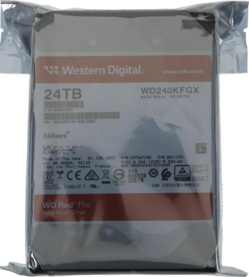 ������� ���� WD Red Pro WD240KFGX, 24��, HDD, SATA III, 3.5"