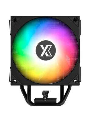 ����� XASTRA AR400 ARGB BK LGA1851/1700/1200/115X/AM5/AM4 (TDP 220W, 4 ����.������ , PWM FAN ARGB 120mm , top cover with ARGB led,  black heatsink ) RET