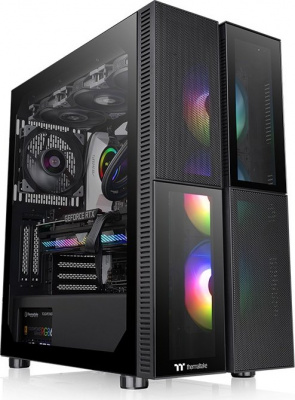  Thermaltake Versa T26 TG ARGB    ATX 5x120mm 4x140mm 2x200mm 2xUSB2.0 1xUSB3.0 audio bott PSU