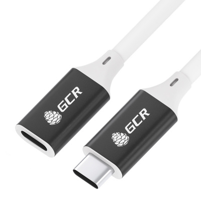  USB 3.1 Type C- Greenconnect GCR-53733, 1.0m , 100W/20V/5A, M/F, TPE, AL ase ,  , , 
