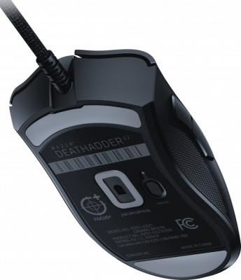 ���� Razer DeathAdder v2 (RZ01-03210100-R3M1) (��������������� ������� ����, 20.000dpi, ���������� �������������, ���������)