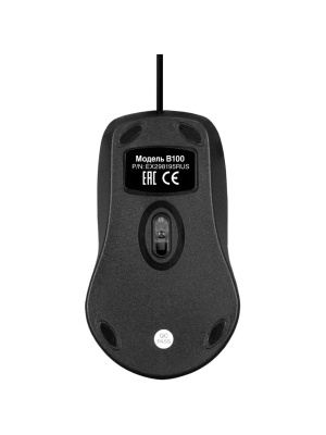 ���� ExeGate Professional Standard B100 (USB, ����������, 1000dpi, 3D, 3 ������ � ������ ���������, ����� ������ 1,5�, ������, Color Box) EX298195RUS