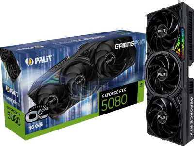 ���������� Palit NVIDIA GeForce RTX 5080 GamingPro OC 16Gb (NE75080S19T2-GB2031A) Ret