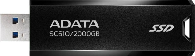 SSD ������� ���� USB 3.2 2TB BLACK SC610-2000G-CBK/RD ADATA