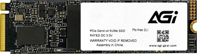 SSD ���������� AGI AI818 AGI2T0G43AI818-CB 2��, M.2 2280, PCIe 4.0 x4, NVMe, M.2