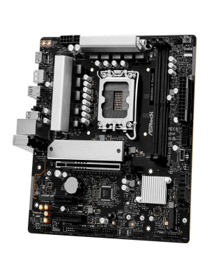 ����������� ����� ASROCK B860M-X Gen5, LGA1851, B860, 2*DDR5, 4*SATA, 2*M.2, 3*USB 3.2, 2*USB 2.0, Type-C, 2*PCIx16, 1*M.2 (Key E), HDMI+DP, mATX