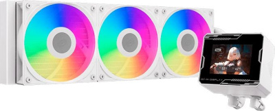 ������� �������� ���������� PcCooler GT360M Display ARGB Soc-AM5/AM4/1200/1700/1851 4-pin LCD 310W, �����, Ret (GT360M-WHAWXX-GL)