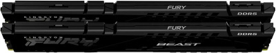 DDR 5 DIMM 32Gb PC51200, 64000Mhz, Kingston FURY Beast Black EXPO CL32 (Kit of 2) (KF564C32BBEK2-32) (retail)