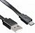 Buro USB 2.0 A (M) - Micro USB B (M), 1 (BHP MICROUSB 1M FLAT) Black