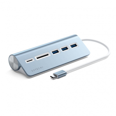 - Satechi Type-C Aluminum USB 3.0 Hub and Card Reader (3xUSB 3.0, SD, micro-SD)  ST-TCHCRB