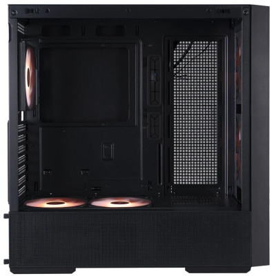 ������ 1STPLAYER AU7 ARGB Black / ATX / 2x140mm & 3x120mm ARGB fans / AU7-BK-2FA7-14-2FA7R-1FA7