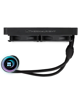 ��� Thermalright Frozen Notte 240 Black Argb V2 (240mm, Black, ARGB/ Fans: 2x120mm, 72.37CFM, 27.7dBA, 2000RPM/ Pump height 54mm, 28dBA, 5300RPM, Rad thickness 27mm/ S: 1200, 1700, 1851, 2011, 2066, 115X, AM2, AM2+, AM3, AM3+, AM4, AM5, FM1, FM2, FM2+)