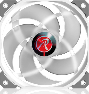 ���������� ���������/ Case Cooler Raijintek AGERAS 12 ARGB-1 (120x120x25mm, 4-pin PWM, 67.38CFM, 33dBA, 2200RPM, White)