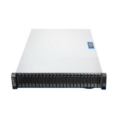 ������ RM23824H01*14251 2U,2.5 24BAY,CRPS,W/SAS,12G,16 PORT+2.5" TRAY+FAN+USB 3.0/LED+EAR BL