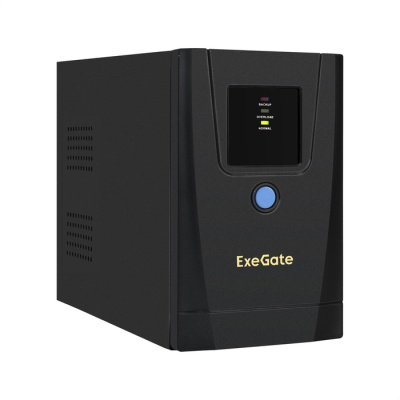 ��� ExeGate SpecialPro UNB-900.LED.AVR.1SH.2C13 900VA/500W, LED, AVR,1�Schuko+2�C13, ������������� ������, Black