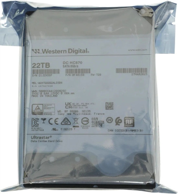 ������� ���� WD SATA-III 22TB 0F48159 WUH722222ALE604 Server Ultrastar DC HC570 512E (7200rpm) 512Mb 3.5"