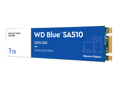 ������������� ���������� WD SSD Blue SA510, 1.0TB, M.2(22x80mm), SATA3, R/W 560/530MB/s, IOPs 95 000/84 000, TBW 400, DWPD 0.2