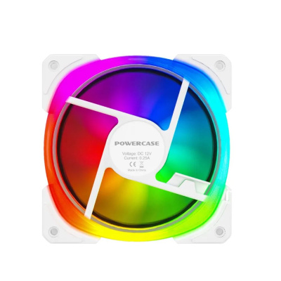 ���������� Powercase (CM21-12W ARGB) White 120x120x25�� (PWM, 4pin +ARGB Sync, 800-1500
