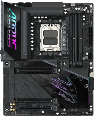 ����������� ����� Gigabyte X870E AORUS PRO X3D, Socket AM5, AMD X870E, ATX, Ret