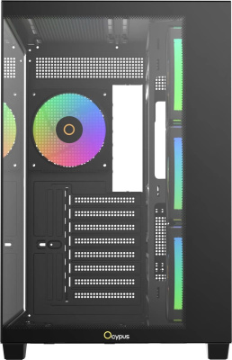 ������ �� Case Ocypus Gamma C74 BK ARGB, Midi-Tower, ��� �� (Gamma-C74-BKD400XX-GL)